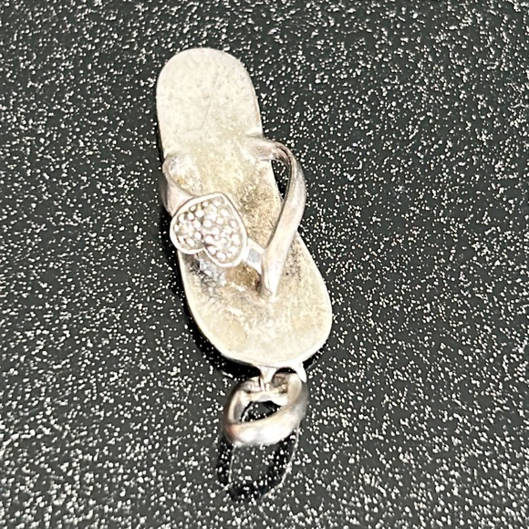 Flip flop with heart silver pendant - Picture 4 of 6